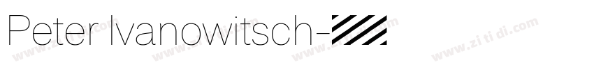 Peter Ivanowitsch字体转换